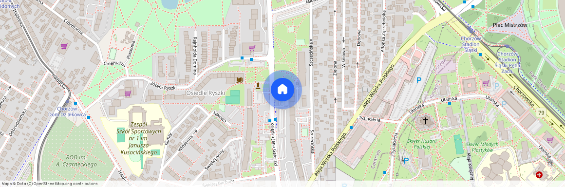 ul. ks. Jana Gałeczki, Klimzowiec, Centrum, Chorzów, śląskie