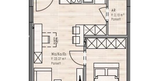 Erstbezug: Smarte 2-Zimmer Wohnung im 2. OG / Top B10 - Foto 3