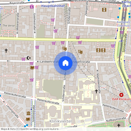 Schillerstraße, 80336 München - Ludwigsvorstadt-Isarvorstadt