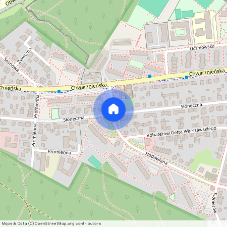 ul. Słoneczna, Witomino-Leśniczówka, Gdynia, pomorskie