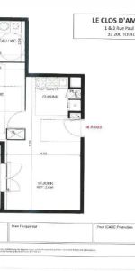 Appartement à louer 2 pièces 44.3m² - Photo 4