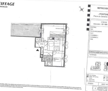 location Appartement T3 DE 61.93m² À PONTOISE - Photo 2