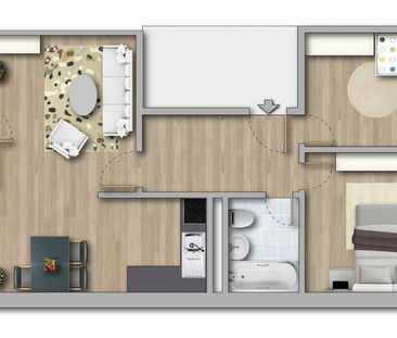 *in Sanierung * - 3 Zimmer mit Balkon - Photo 2