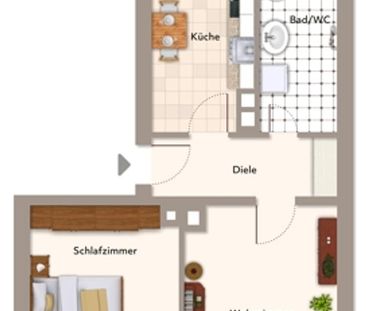 TOP 2-Zimmer-Wohnung, Balkon, 4.OG.-VIEL LICHT UND FREIE SICHT- Nbg... - Foto 2