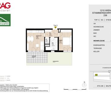 AB JULI: Wohnen im Grünen: 2-Zimmer-Wohnung mit Terrasse und Garten - Photo 6