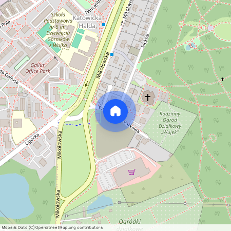 ul. Parkowa, Brynów-Osiedle Zgrzebnioka, Katowice, śląskie