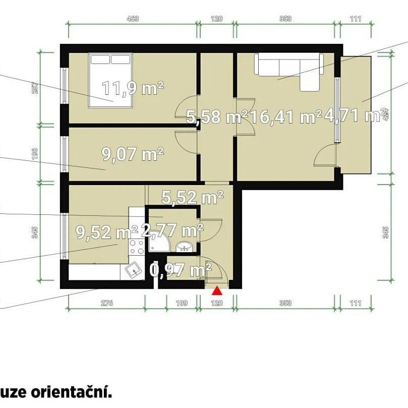Pronájem bytu 3+1 • 67 m² bez realitkyPoznaňská, Praha - Bohnice - Фото 1