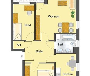 Schicke 3-Zimmer-Wohnung am Rosenhügel – Anschauen! - Foto 2