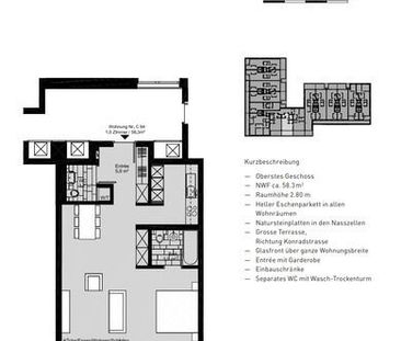 APPARTEMENT 11/2 PIÈCES À WINTERTHOUR - VILLE, MEUBLÉ, TEMPORAIRE - Photo 2