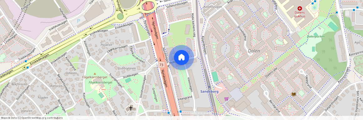 Skolvägen, Enskededalen