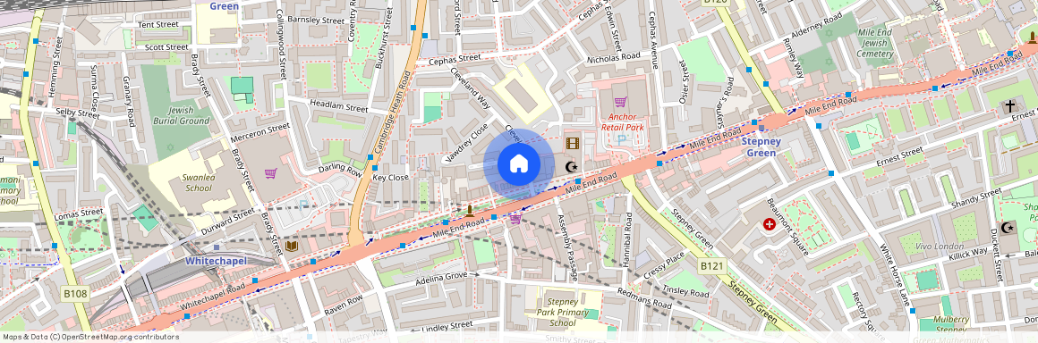 1 Cleveland Way, Whitechapel, Stepney Green, London, E1 4UF