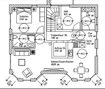 Hermann-Kayser-Weg:Moderne 2ZKB mit Dachterrasse in Oldenburg - Photo 5