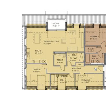 3.5 Zimmer, 137 m² - Foto 2