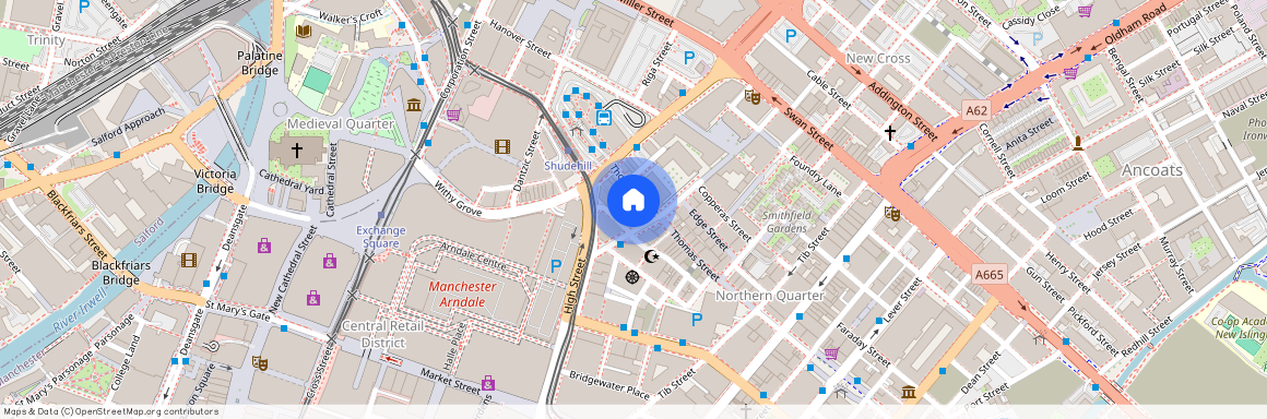 Jewel House, 12 Thomas Street, Northern Quarter, Manchester, M4