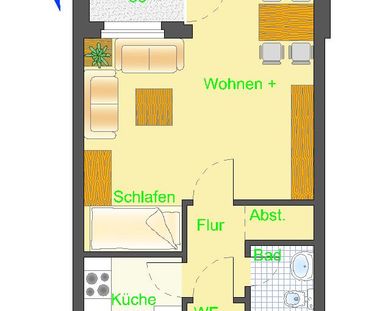 1-Zimmer-Wohnung in Detmold Kreishaus - Foto 5