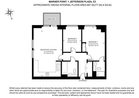 2 Bed Flat, Marner Point, E3 - Photo 5