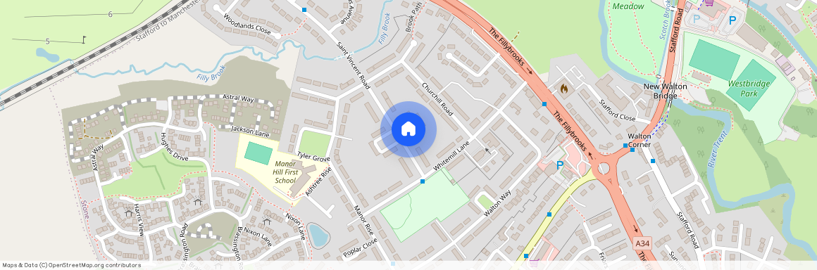 East Close, Walton, Stone, ST15