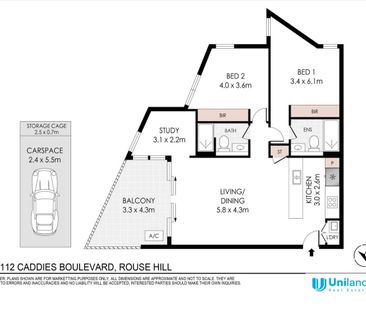 Modern Near-New Apartment | 2 Bedrooms + Study | Prime Rouse Hill L... - Photo 3