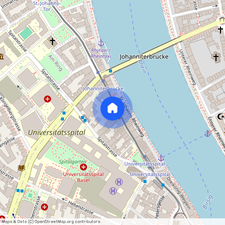 St. Johanns-Vorstadt 23, 4056 Basel, Lageplan