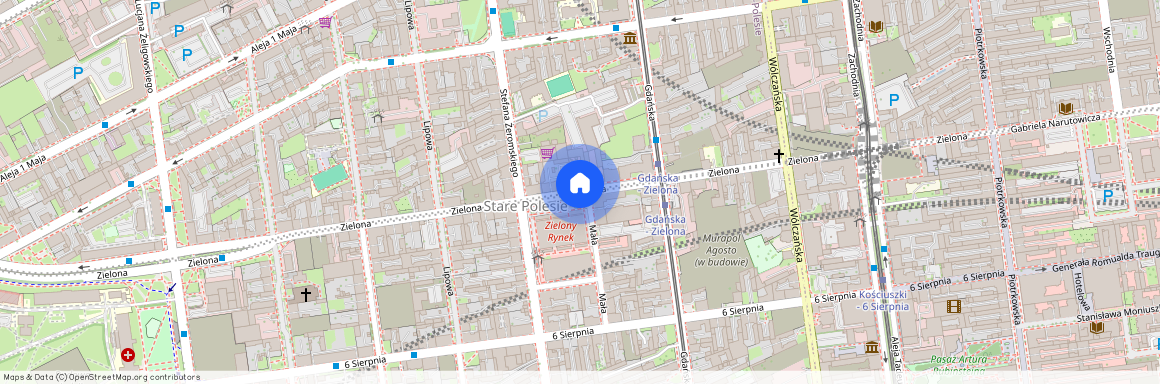 ul. Zielona, Stare Polesie, Polesie, Łódź, łódzkie