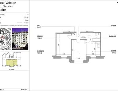 3 Zimmer, 51 m², 3. Stock - Photo 1