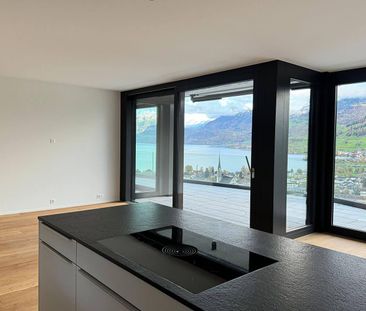 4.5-Zimmerwohnung mit beeindruckender See- und Bergsicht in Ennetbü... - Photo 2