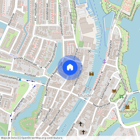 Vesting Muiden, 1398 BA, Zeestraat, Muiden