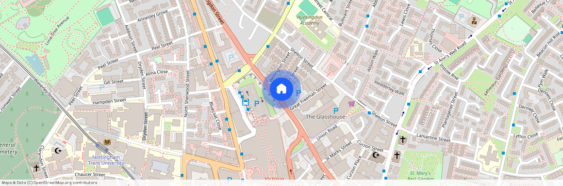 Huntingdon Street, Nottingham NG1 3NG, United Kingdom
