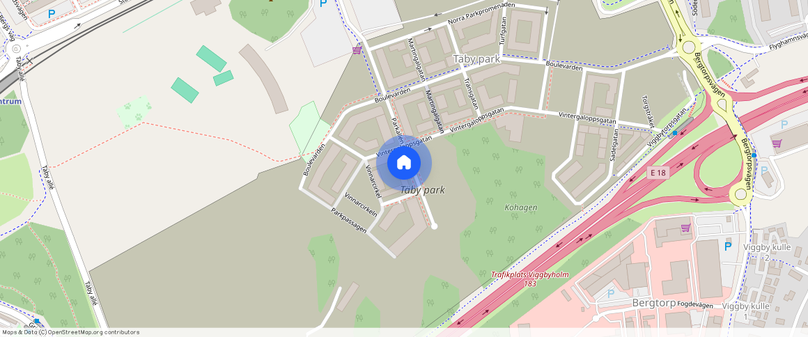 Parkallén **, Täby Park