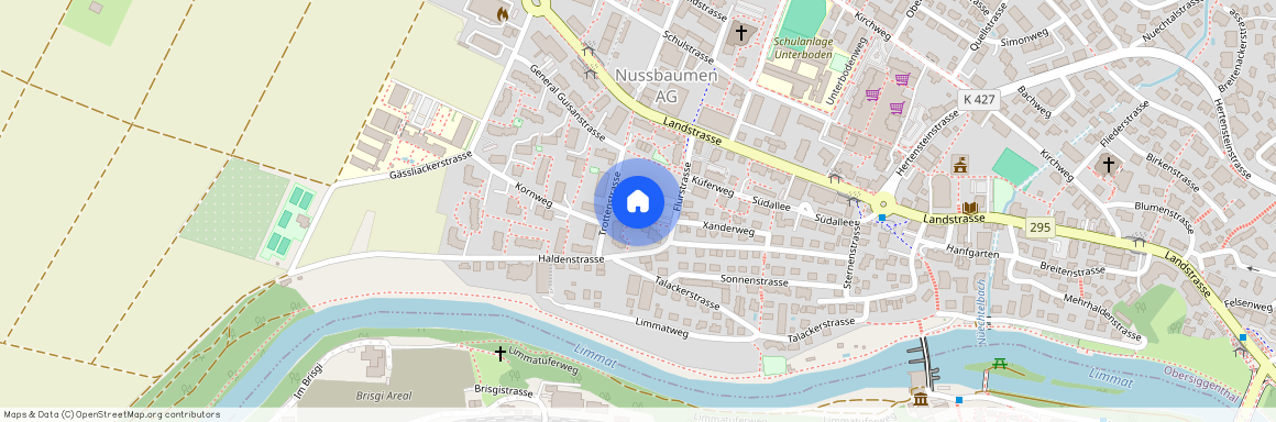 Flurstrasse 6, 5415 Nussbaumen b.Baden, Lageplan