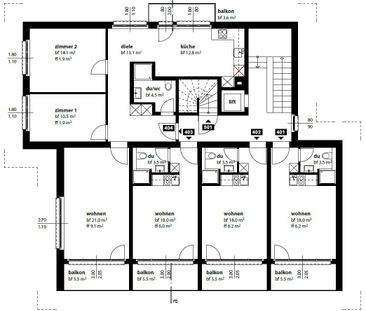 "moderne 1.5-Zimmer-Wohnung mit Balkon und Lift im Haus an zentrale... - Photo 5