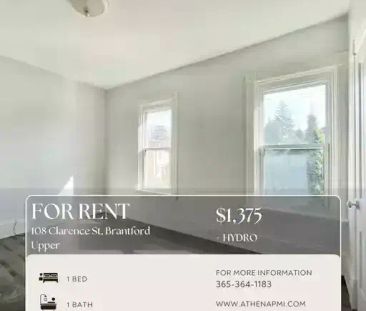1 Bed 1 Bath: 108 Clarence St, Brantford - Upper | 108 Clarence Str... - Photo 1