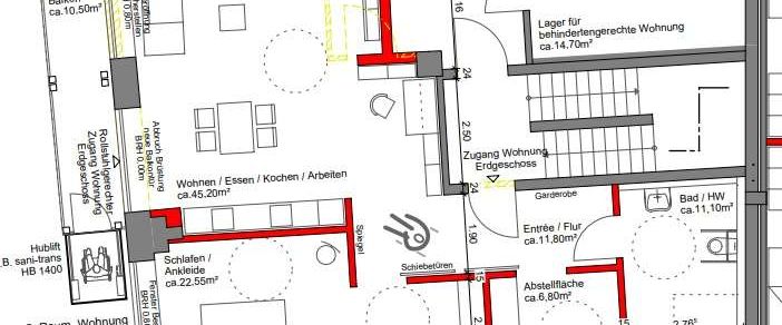 Tlw. Barrierefrei + gr. Balkon mit Rampe - Ankleide - großer Abstellraum u.v.m. - Foto 1