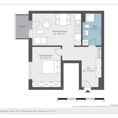 Etwas besonderes: 2-Zimmer-Wohnung - Foto 3