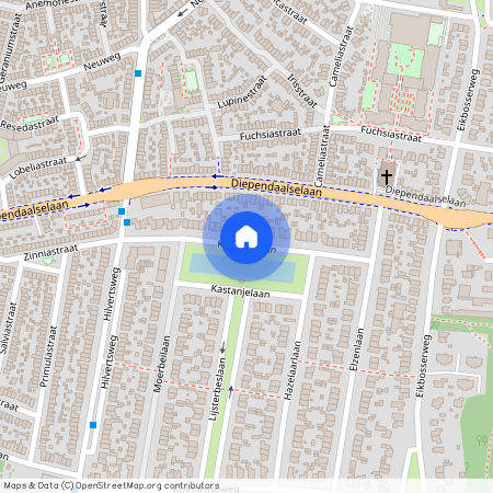 Bloemenkwartier Zuid, 1214 LJ, Kastanjelaan, Hilversum