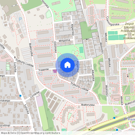 ul. Trawniki, Wola Duchacka, Podgórze Duchackie, Kraków, małopolskie