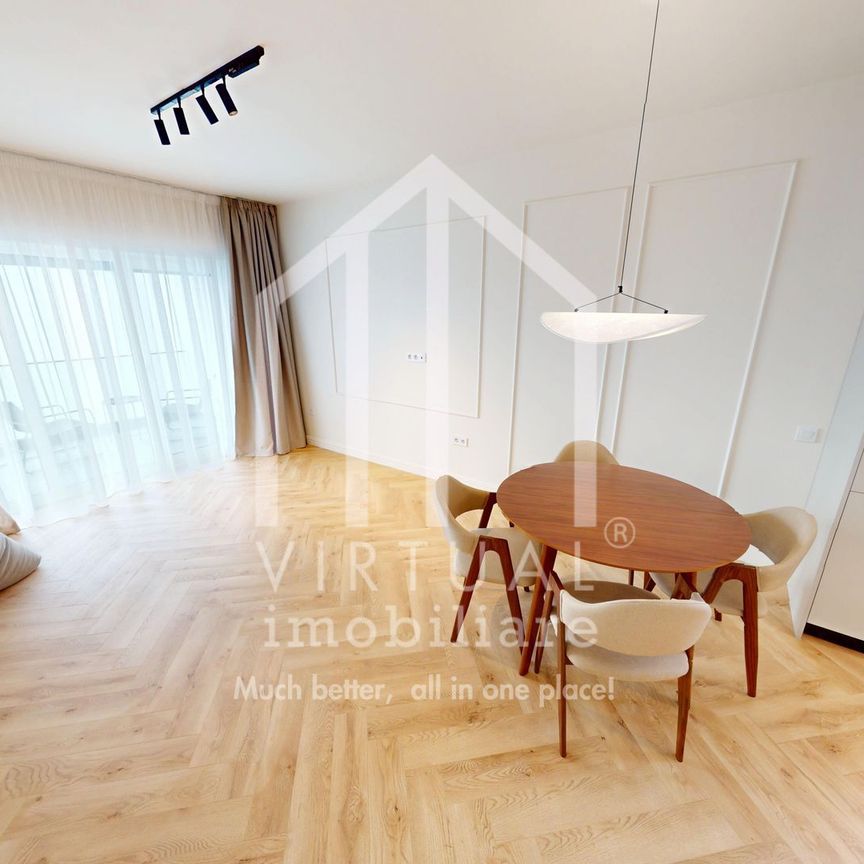 Apartament mobilat si utilat - decomandat - 3 camere si balcon - Fotografie 1