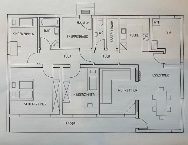 5-Zimmer-Wohnung mit Loggia und Gartenanteil ab 01.12.26 - Foto 1