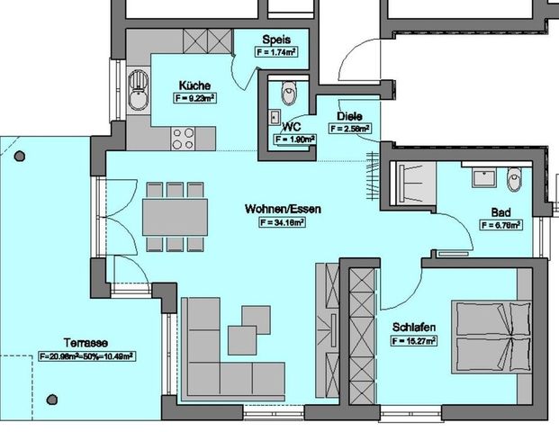 Einziehen und Wohlfühlen: Moderne 2,5-Zimmer Wohnung mit Terrasse / Balkon in Horb - Foto 1