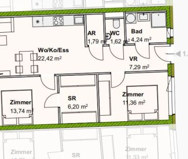 ++FAMILIENTRAUM++ Moderne 3-Zimmer-Wohnung mit Sonnenbalkon, in Kal... - Photo 6