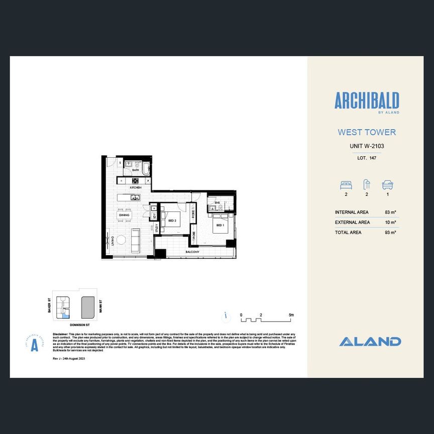 One of the only front-facing two-bedrooms in The Archibald - Photo 1