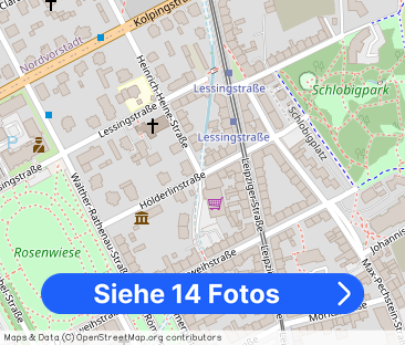Stilvolle 3-Raum-Wohnung mit Balkon und Einbauküche - Foto 1