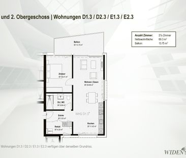 High-quality 2.5-room apartments – with lake view - Photo 1