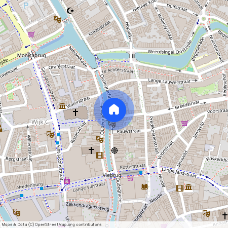 Breedstraat en Plompetorengracht en omgeving, 3511 AR, Oudegracht, Utrecht