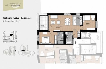 3.5-Zimmer-Wohnung in Neuhausen am Rheinfall! - Foto 3