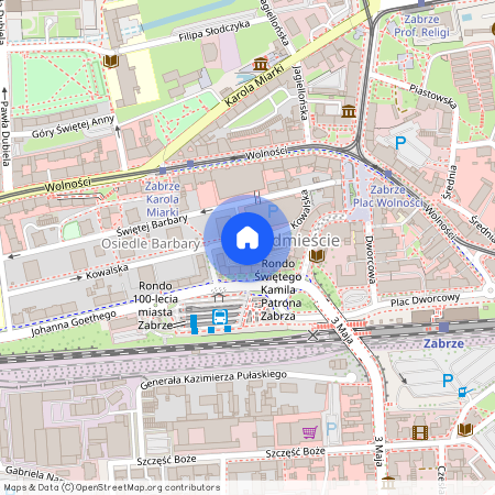 ul. Kowalska, Śródmieście, Zabrze, śląskie