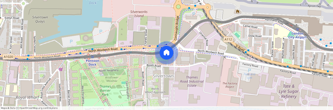 Connaught Heights, Pontoon Dock, E16