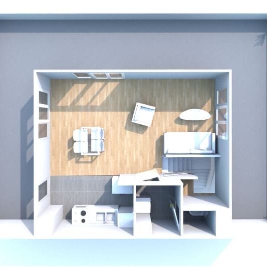 À louer, appartement duplex F4 à Rouen Rive Gauche - Photo 1