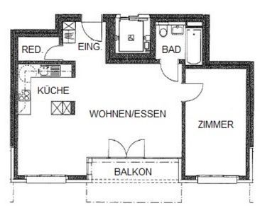 2.5 Zimmer, 58 m², 1. Stock - Foto 5