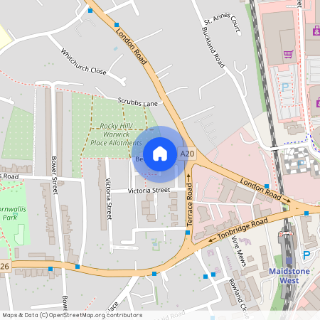 Flat 6 Rock House, 207 Bishops Court, St. Bartholomews Place, ME16 8JB, Bedford Place